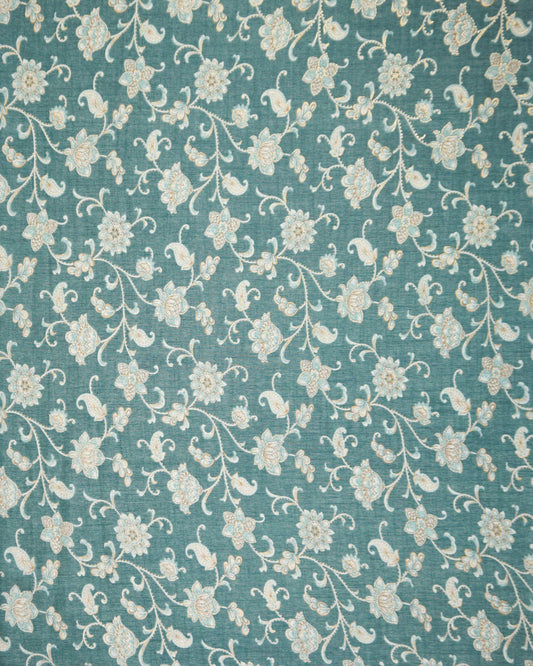 Floral Suhani Capusel Slub Foil Prints 44"