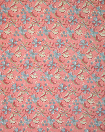 Floral Suhani Capusel Slub Foil Prints 44"