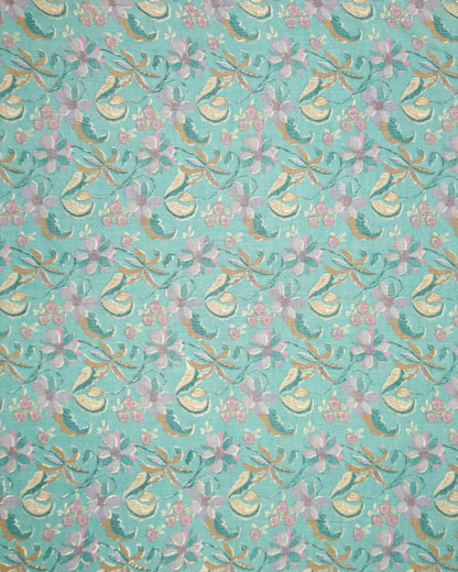 Floral Suhani Capusel Slub Foil Prints 44"