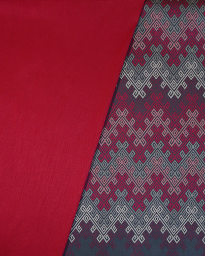 Combo Sets Ankara Ikkat Jacquard with Lucion Dupion