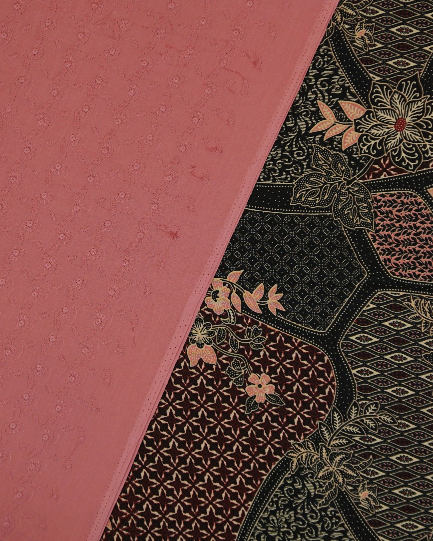 Rona Sari Dewi  Nusantara Batik with Chikan Cotton Cambric 44" Combo Set