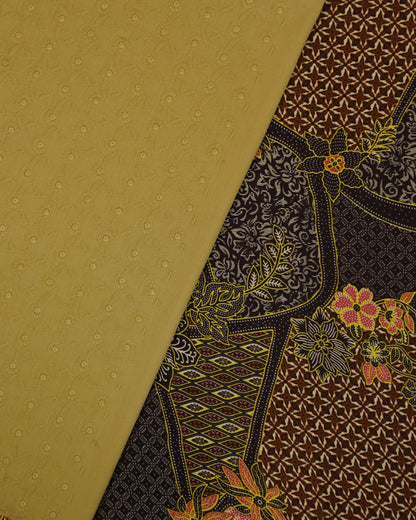 Rona Sari Dewi  Nusantara Batik with Chikan Cotton Cambric 44" Combo Set