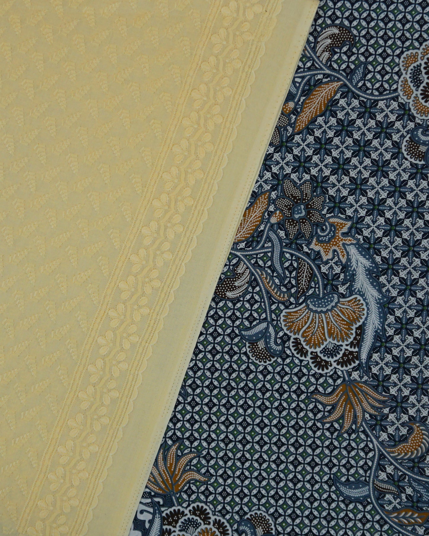Senja Dewi Nusantara Batik Cotton with Cotton Cambric Embroidery Combo Set