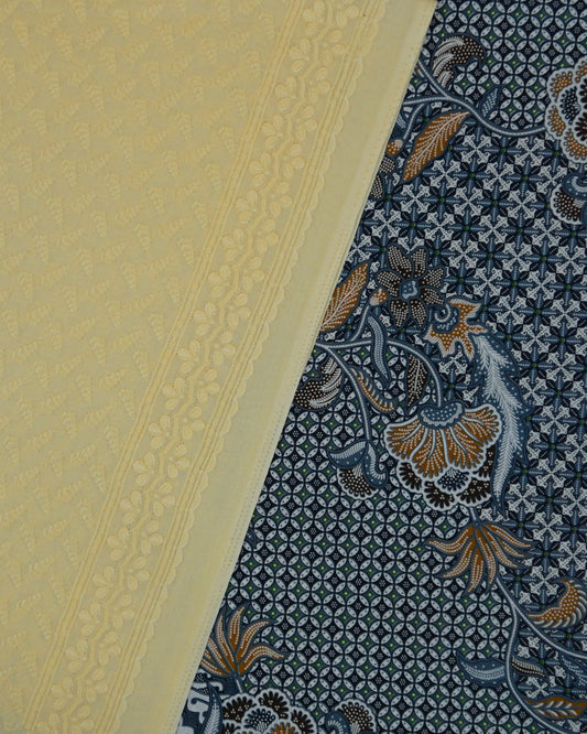Senja Dewi Nusantara Batik Cotton with Cotton Cambric Embroidery Combo Set