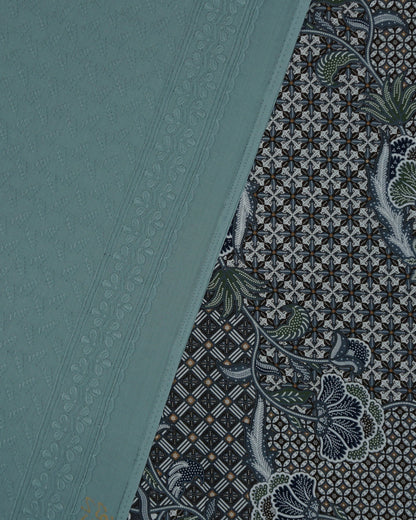 Senja Dewi Nusantara Batik Cotton with Cotton Cambric Embroidery Combo Set
