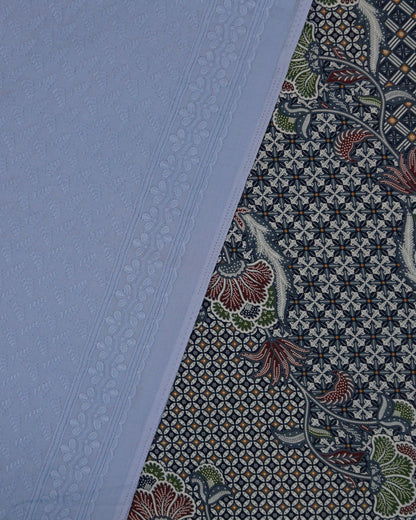 Senja Dewi Nusantara Batik Cotton with Cotton Cambric Embroidery Combo Set