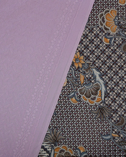 Senja Dewi Nusantara Batik Cotton with Cotton Cambric Embroidery Combo Set