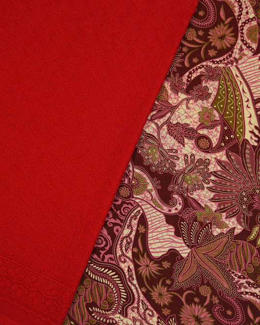 Embun Dewi Nusantara Batik With Cotton Satin Embroidery  44"