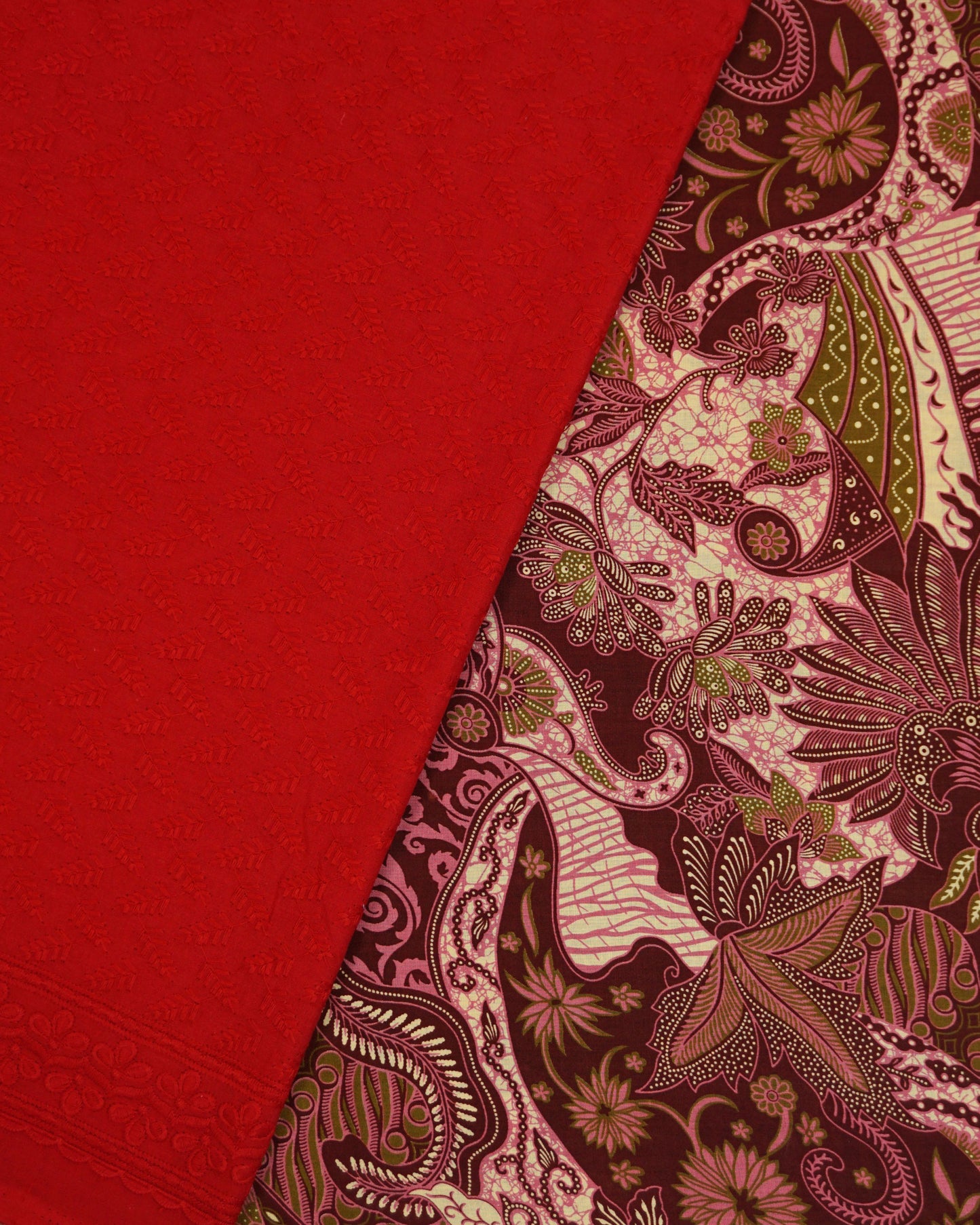 Embun Dewi Nusantara Batik With Cotton Satin Embroidery  44"