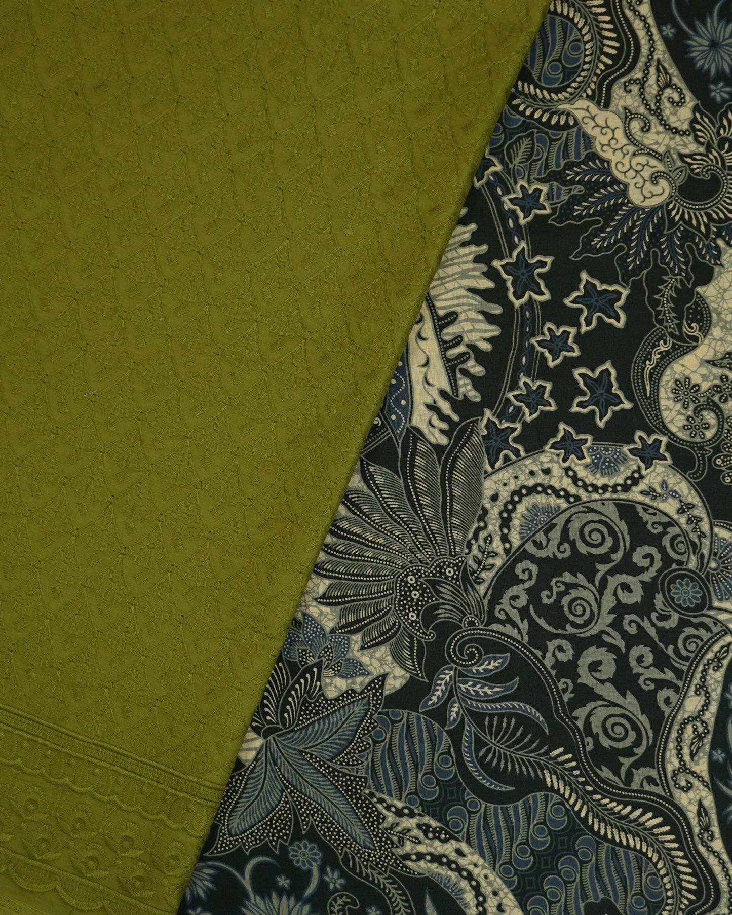 Embun Dewi Nusantara Batik With Cotton Satin Embroidery  44"