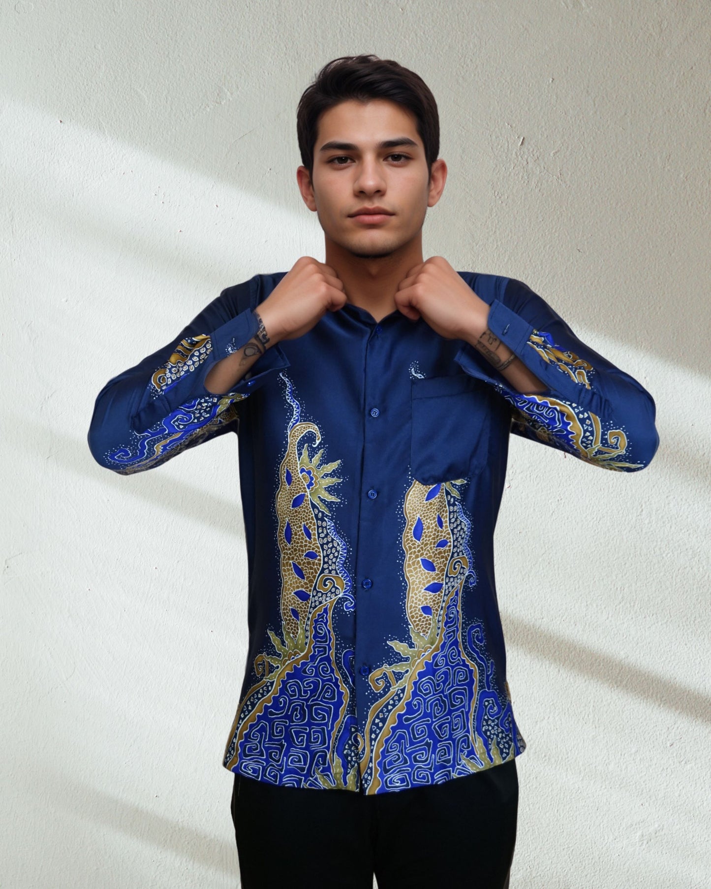 Baju Batik Rosita Long Sleeve Design 2 - Regular Fit