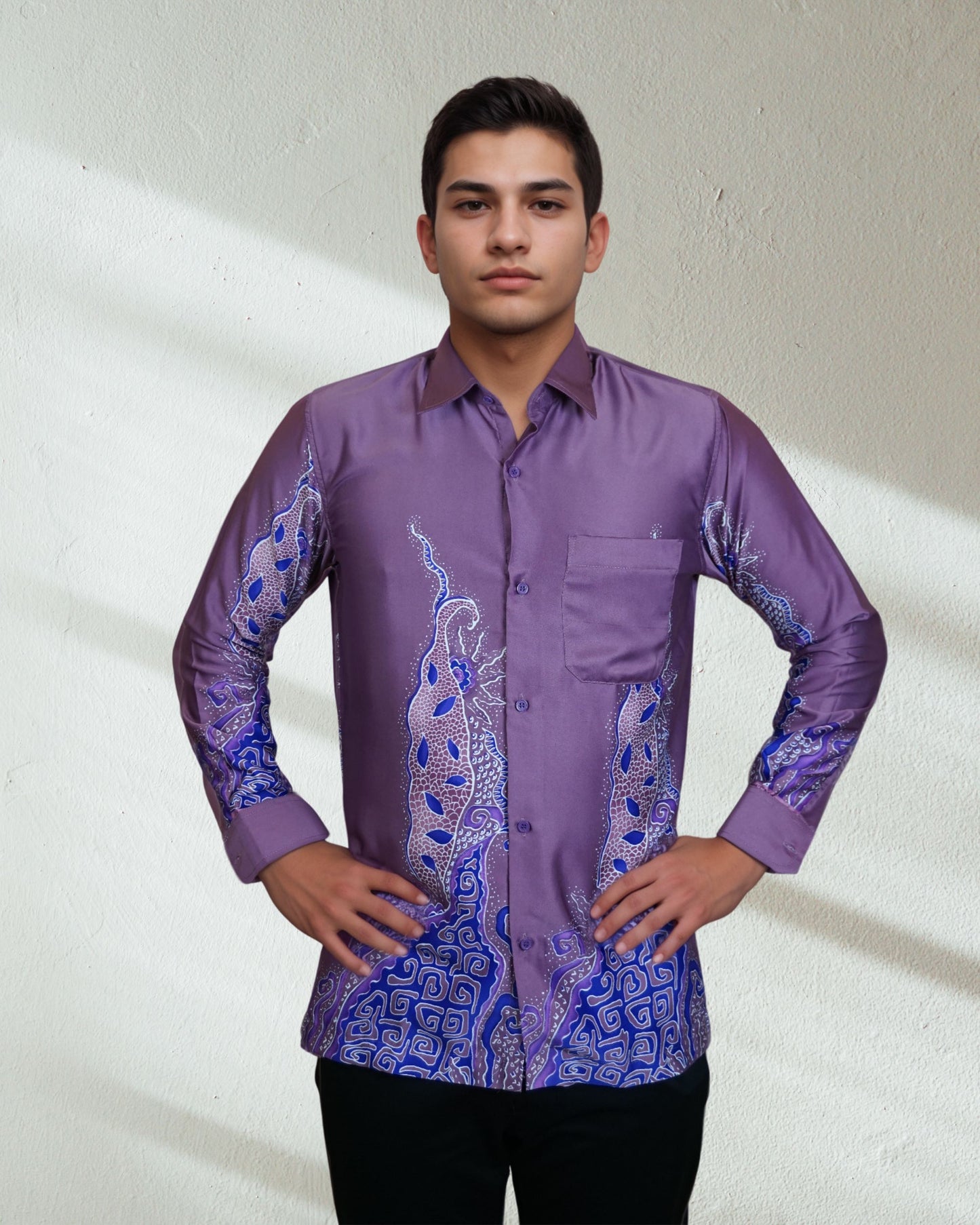 Baju Batik Rosita Long Sleeve Design 2 - Regular Fit