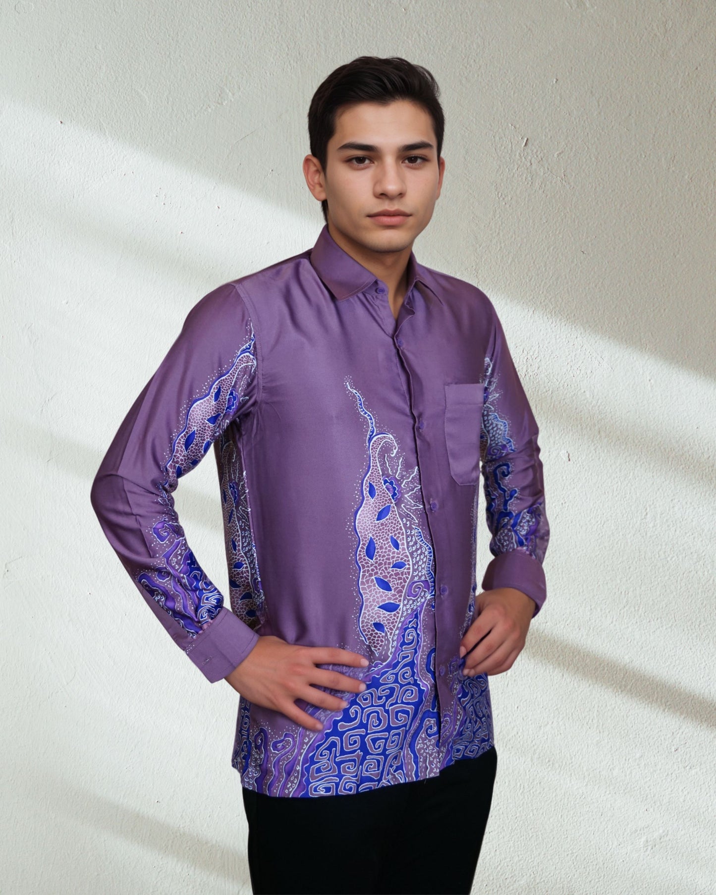 Baju Batik Rosita Long Sleeve Design 2 - Regular Fit
