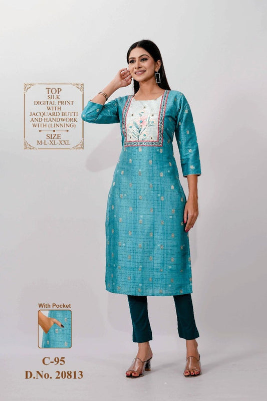 Kurti Digital Prints with Lining