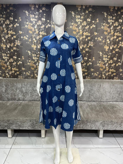 Dress Dabhu Print