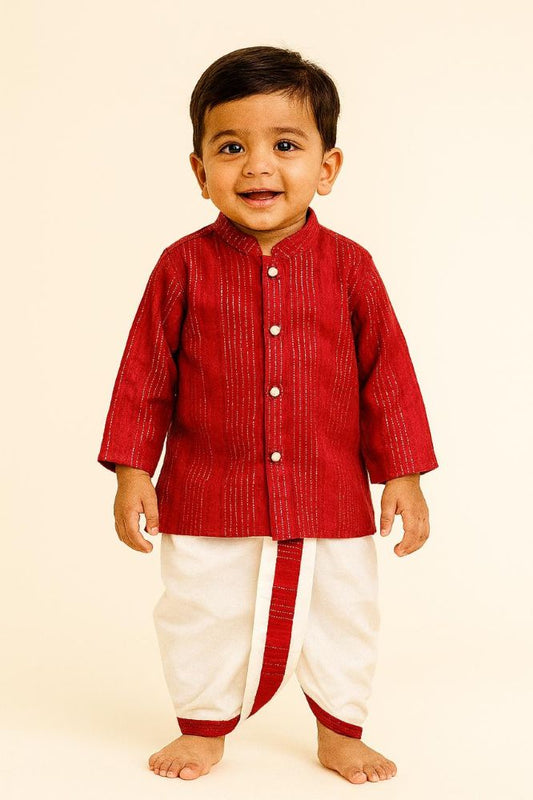 Kids Boy Dhoti Suits