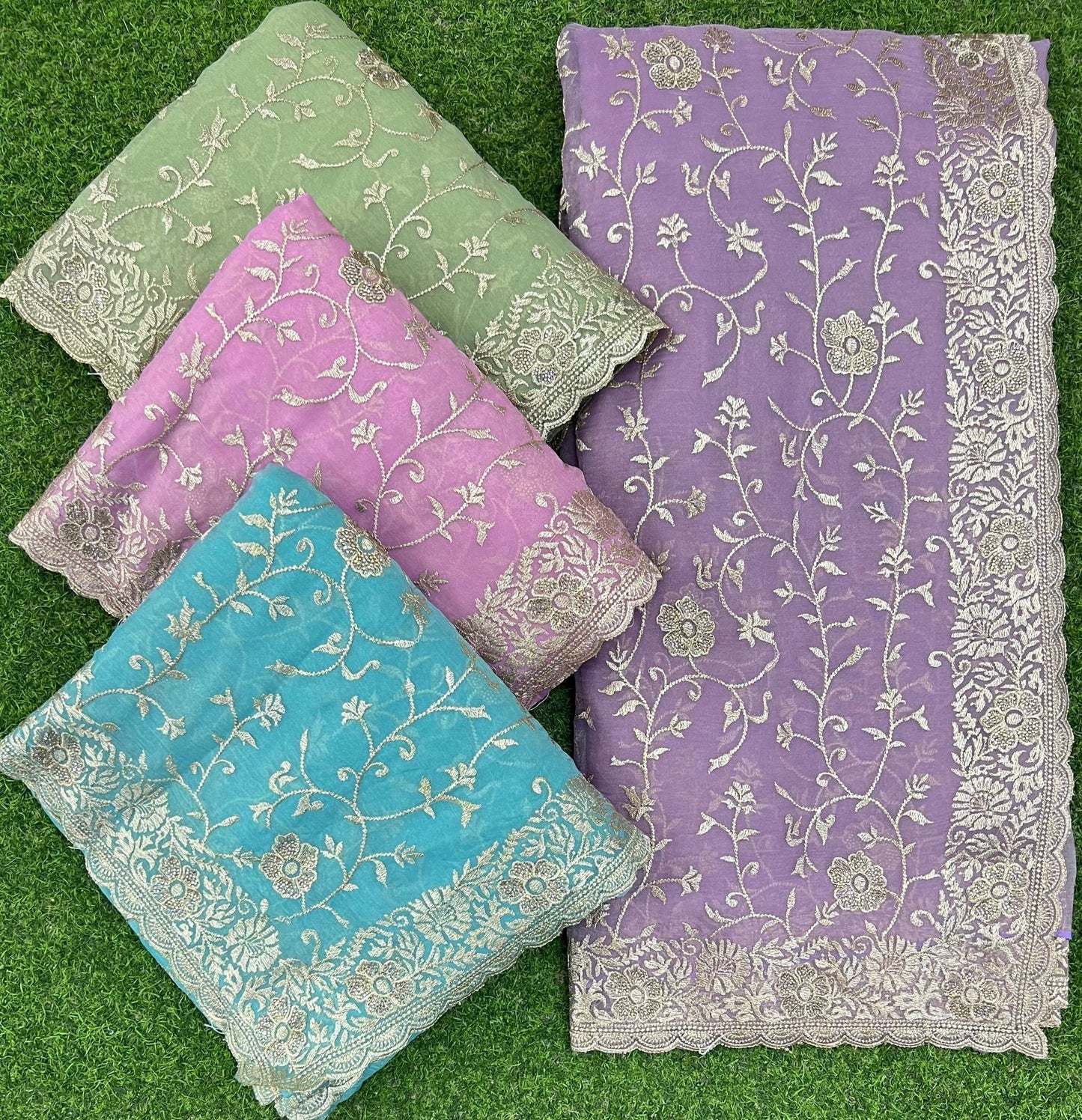 Glass Georgette Saree