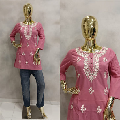 Short Kurti Chikan Thread