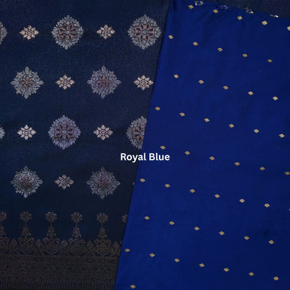 Combo Songket dan Plain Tafetta Butti Gold