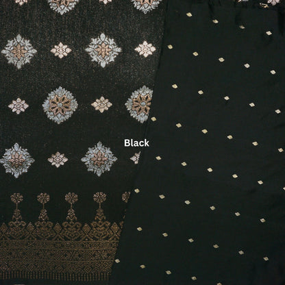 Combo Songket dan Plain Tafetta Butti Gold