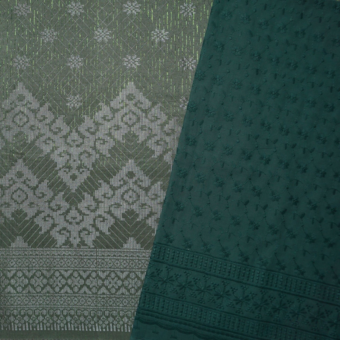 Kain Pasang Combo Songket dan Cotton