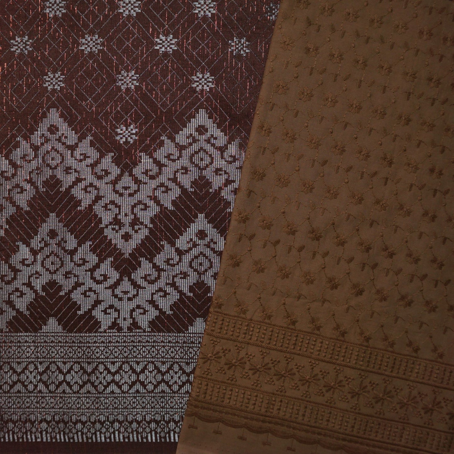 Kain Pasang Combo Songket dan Cotton