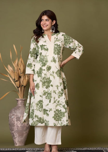 Ladies  Kurti 2pcs -Co ord set