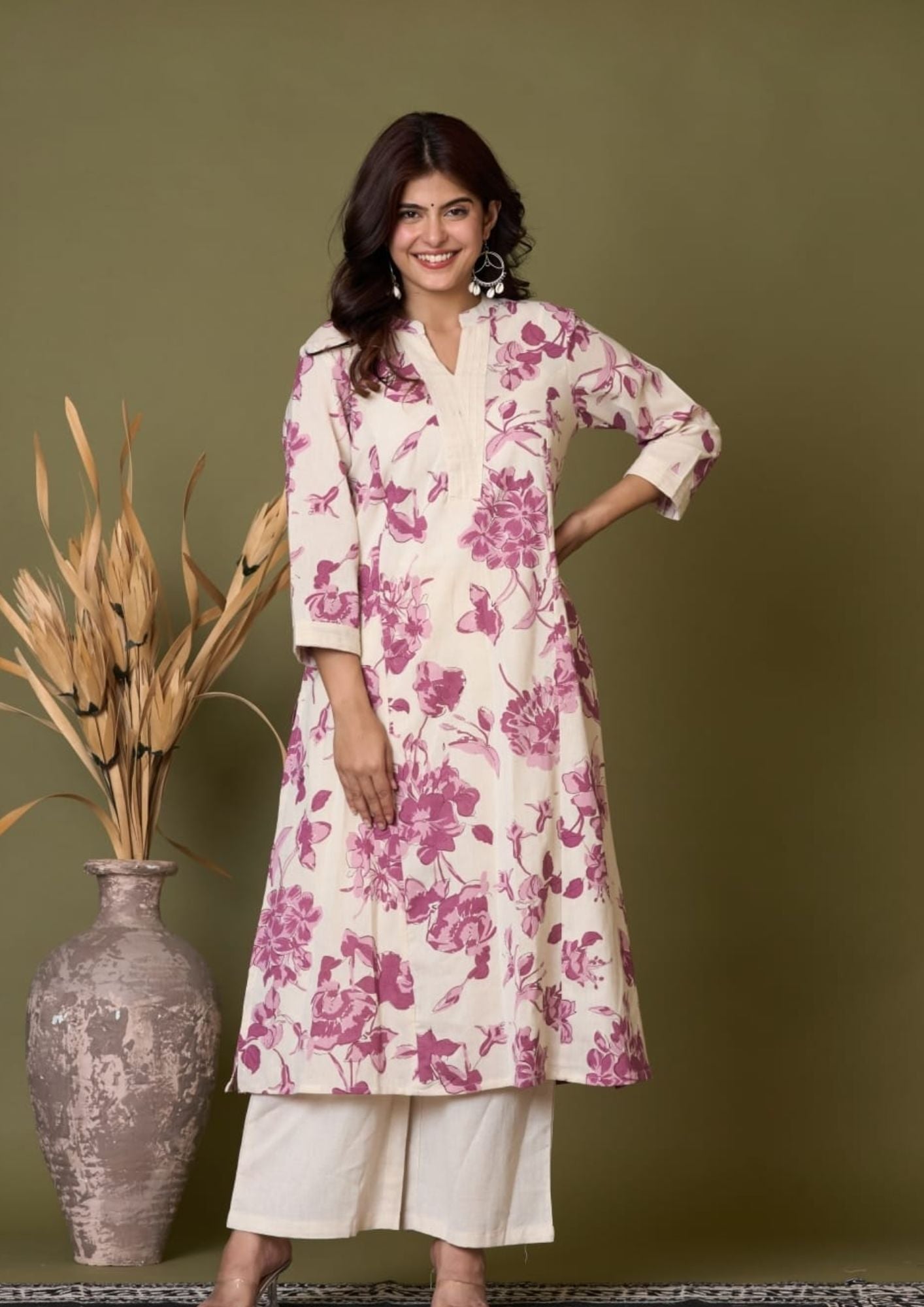 Ladies  Kurti 2pcs -Co ord set