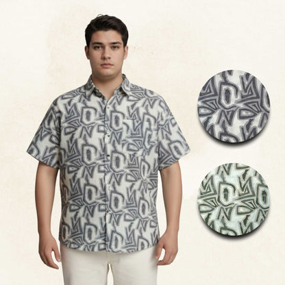 Artemis Shirt Geometry Pattern Regular and Plus Size