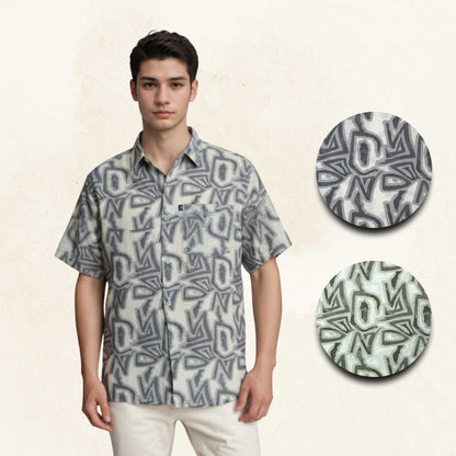 Artemis Shirt Geometry Pattern Regular and Plus Size