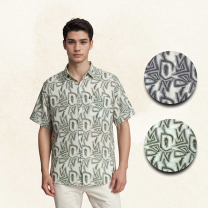 Artemis Shirt Geometry Pattern Regular and Plus Size