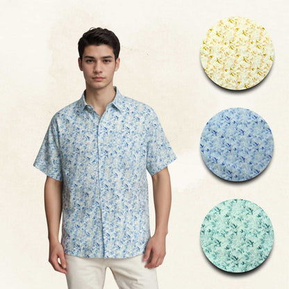 Artemis Floral Cotton Shirts Regular to Plus Size