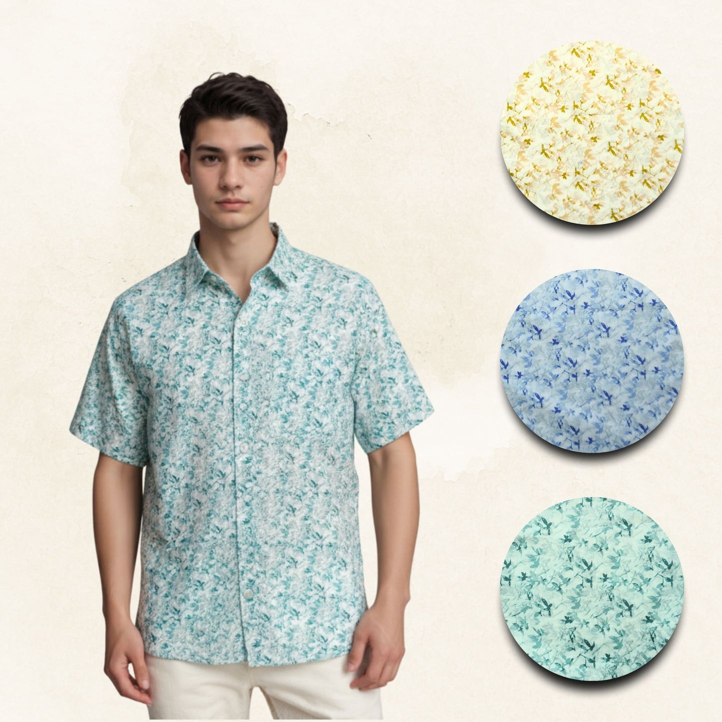 Artemis Floral Cotton Shirts Regular to Plus Size