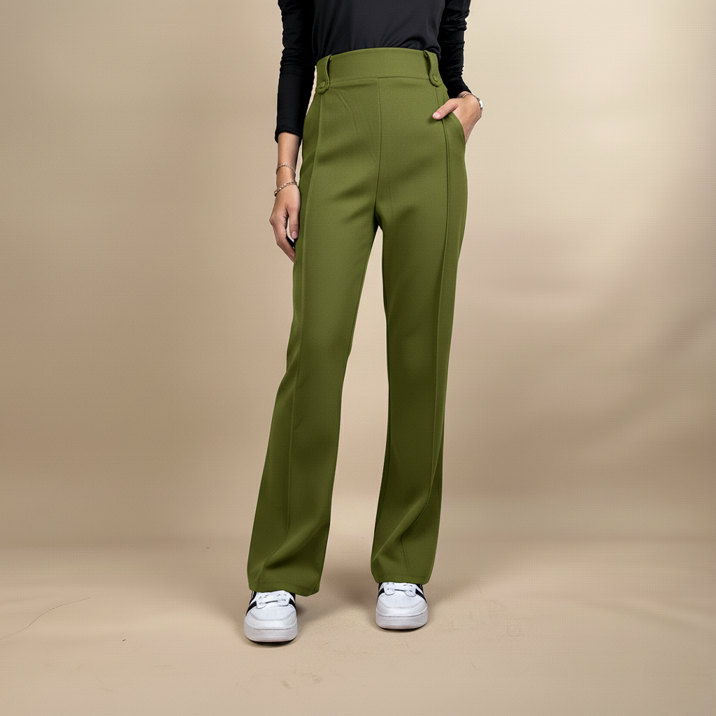 Ladies Pants Flare Cutting