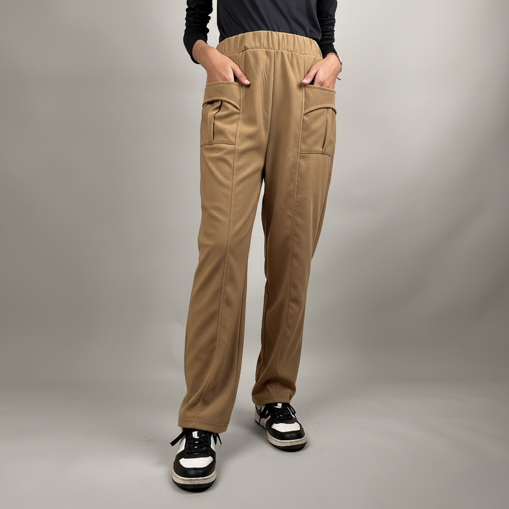 Ladies Pants Double Pocket Sweatpants