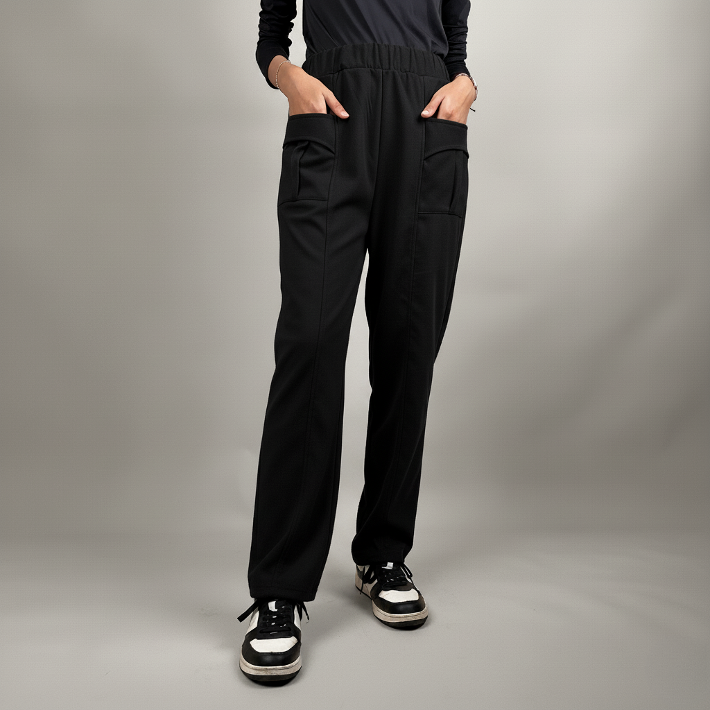 Ladies Pants Double Pocket Sweatpants
