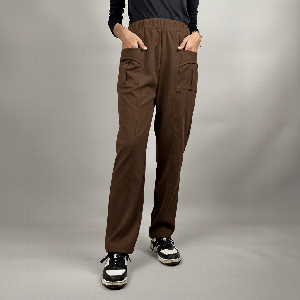 Ladies Pants Double Pocket Sweatpants