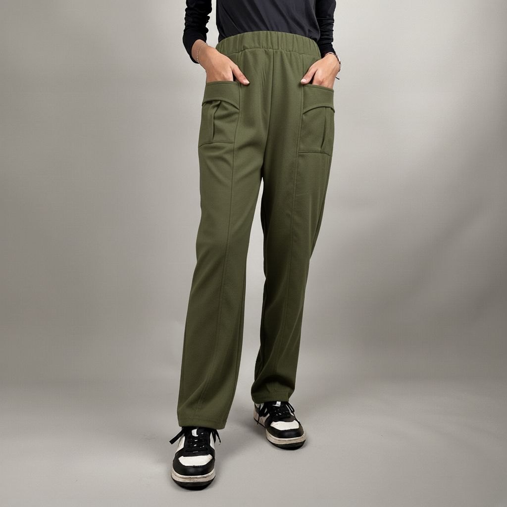 Ladies Pants Double Pocket Sweatpants