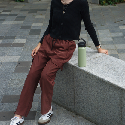 Ladies Comfy Pants Trendy Side Pocket