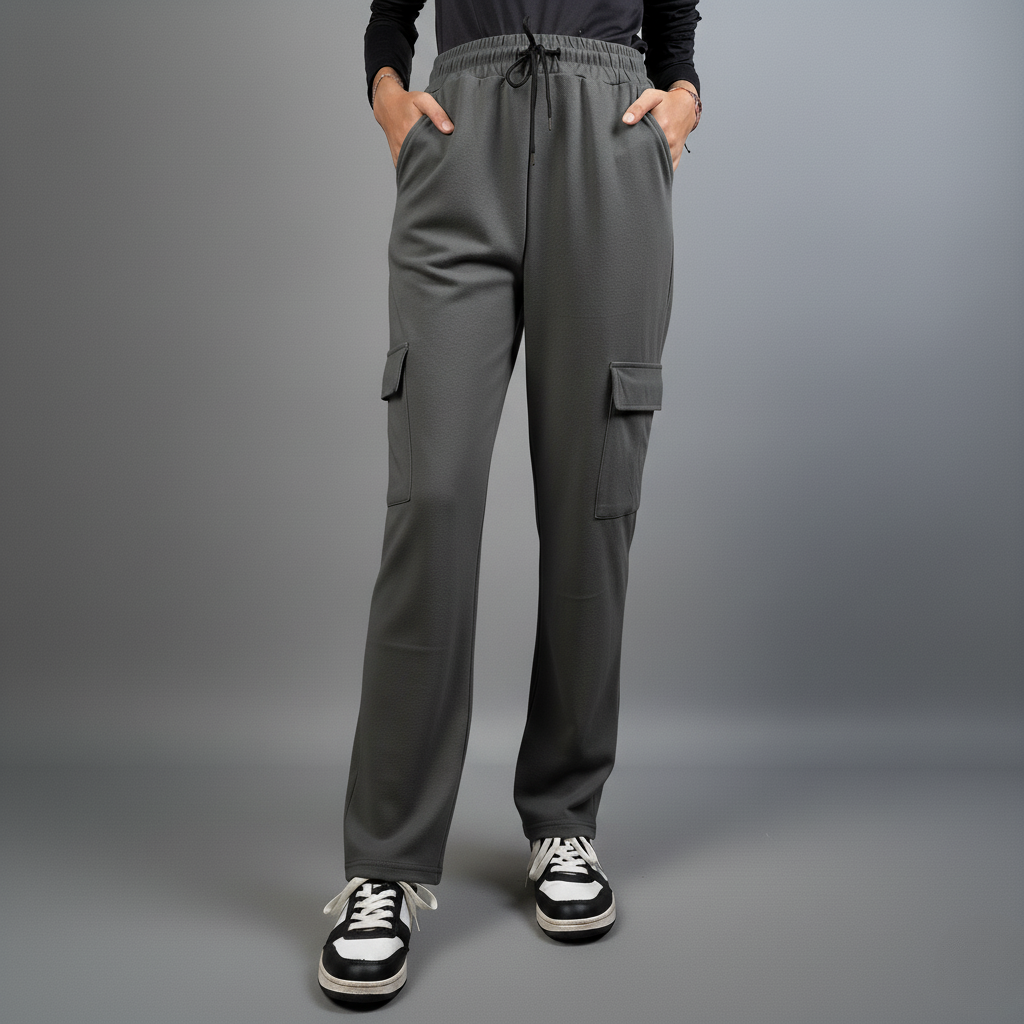 Ladies Comfy Pants Trendy Side Pocket