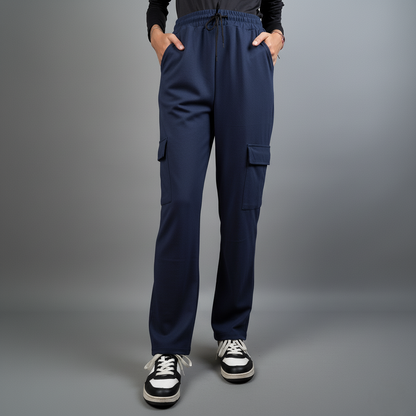 Ladies Comfy Pants Trendy Side Pocket