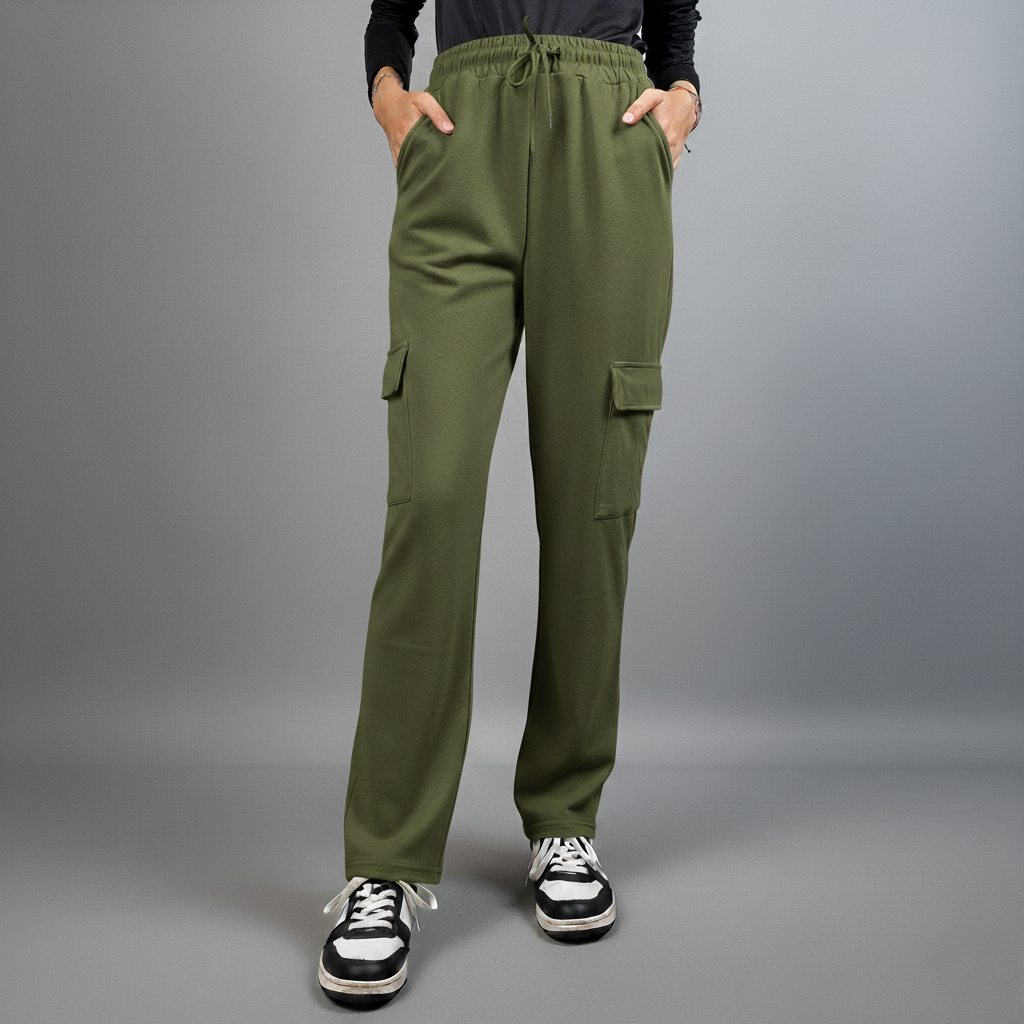 Ladies Comfy Pants Trendy Side Pocket
