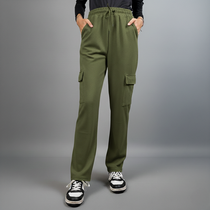 Ladies Comfy Pants Trendy Side Pocket