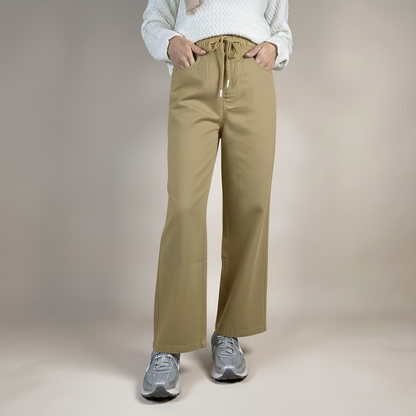 Ladies Pants with Elastic Waistband