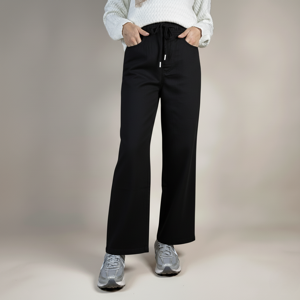 Ladies Pants with Elastic Waistband