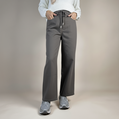 Ladies Pants with Elastic Waistband