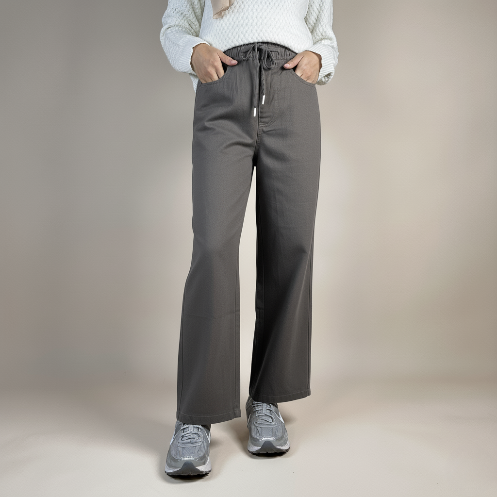 Ladies Pants with Elastic Waistband