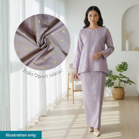 Melur Plain Tafetta Butti Gold 56"