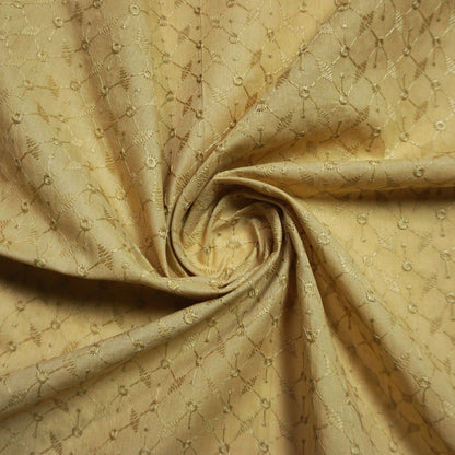 KAMDAR Cotton Lunara Chickan PC Embroidery  Bidang 44" Open Meter (Kain Ela) - Texture & Timbul