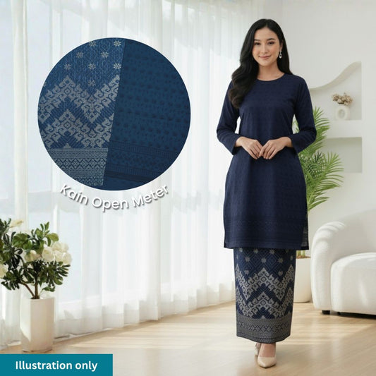 KAMDAR Combo Set Songket & Cotton Kain Pasang - Ironless & Tak Jarang